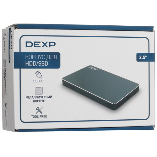 Купить 2.5" Внешний бокс DEXP 2526C  5401178. Характеристики, отзывы и цены в Донецке