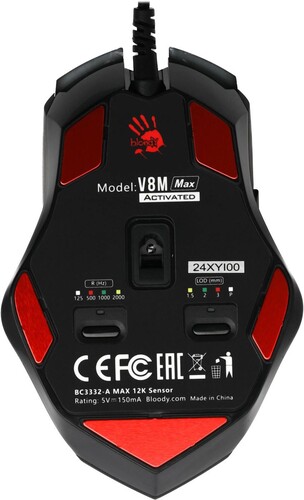 Купить Мышь проводная A4Tech Bloody V8M Max  черный  9176001. Характеристики, отзывы и цены в Донецке