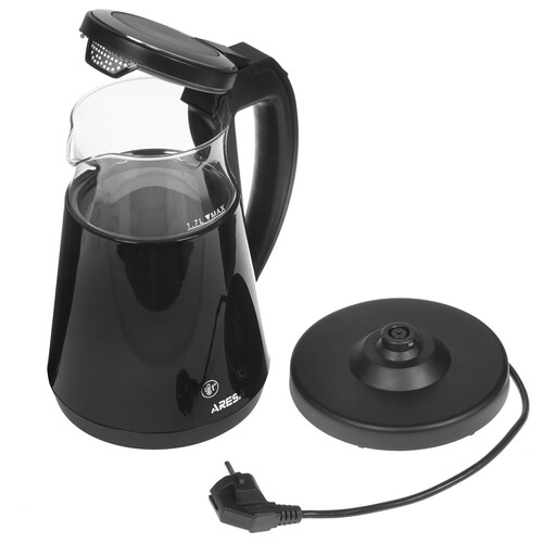 Купить Электрочайник Aresa AR-3463 черный  8194279. Характеристики, отзывы и цены в Донецке