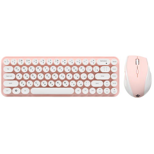 Купить Клавиатура+мышь беспроводная   DEXP Pink Lollipop розовый  5410048. Характеристики, отзывы и цены в Донецке