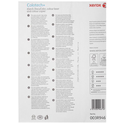 Купить Бумага Xerox Colotech+ белый  9206713. Характеристики, отзывы и цены в Донецке