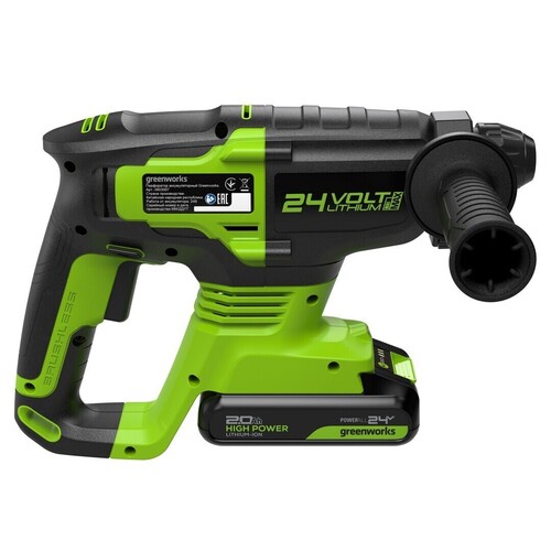 Купить Перфоратор GreenWorks GD24SDS2 24V  9305449. Характеристики, отзывы и цены в Донецке
