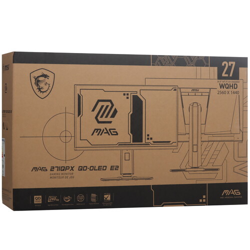 Купить 26.5" Монитор MSI MAG 271QPX QD-OLED E2 черный  5453059. Характеристики, отзывы и цены в Донецке