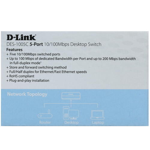 Купить Коммутатор D-Link DES-1005C/B  5335938. Характеристики, отзывы и цены в Донецке
