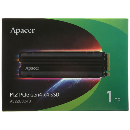 Купить 1000 ГБ M.2 NVMe накопитель Apacer AS2280Q4U  5456534. Характеристики, отзывы и цены в Донецке