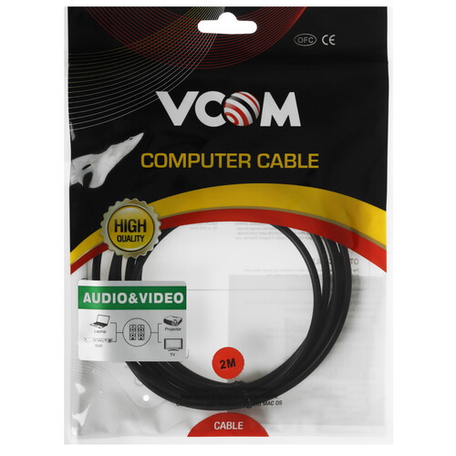 Купить Кабель оптический  VCOM ODT Toslink - ODT Toslink черный  5602534. Характеристики, отзывы и цены в Донецке