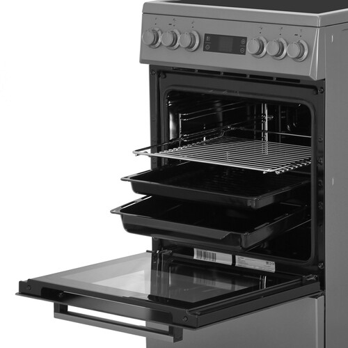 Купить Электрическая плита Indesit ISV5F2HX серебристый  9306998. Характеристики, отзывы и цены в Донецке