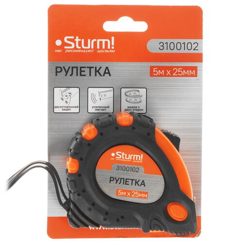 Купить Рулетка Sturm! 3100102  8108081. Характеристики, отзывы и цены в Донецке
