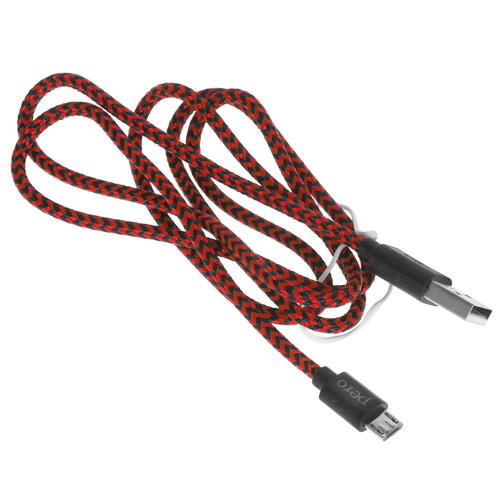 Купить Кабель круглый Pero micro USB - USB красный 1 м  5048607. Характеристики, отзывы и цены в Донецке