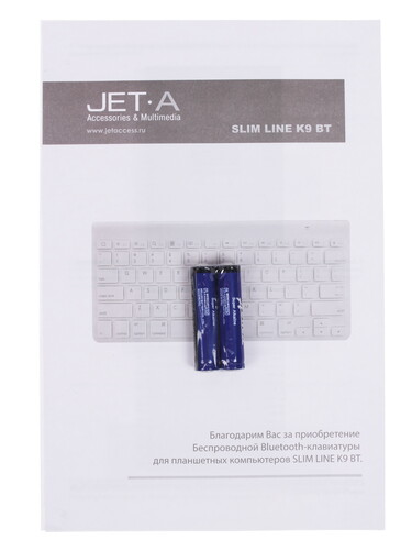 Купить Клавиатура  беспроводная JETACCESS SlimLine K9 BT  0198556. Характеристики, отзывы и цены в Донецке