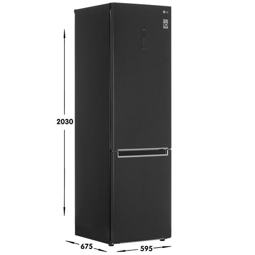 Купить Холодильник с морозильником   LG GA-B509MBUM черный  4727638. Характеристики, отзывы и цены в Донецке