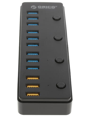 Купить USB-разветвитель ORICO P12-U3-BK  1210771. Характеристики, отзывы и цены в Донецке