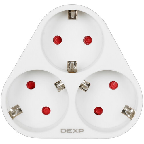 Купить Разветвитель DEXP SE3 белый  5404322. Характеристики, отзывы и цены в Донецке