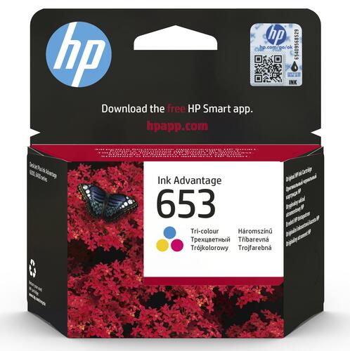 Купить Картридж HP 653 (3YM74AE) многоцветный  1679048. Характеристики, отзывы и цены в Донецке