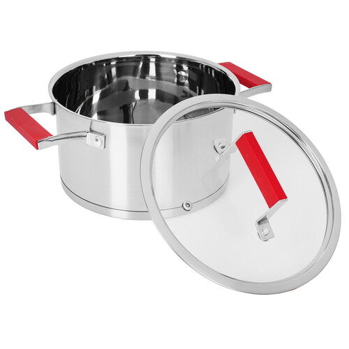 Купить Кастрюля Rainstahl RS/CS 2912-20 3.6 л 20 см красный  9151780. Характеристики, отзывы и цены в Донецке