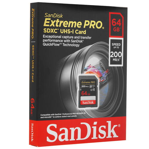 Купить Карта памяти SanDisk Extreme Pro SDXC 64 ГБ [SDSDXXU-064G-GN4IN]  9102930. Характеристики, отзывы и цены в Донецке