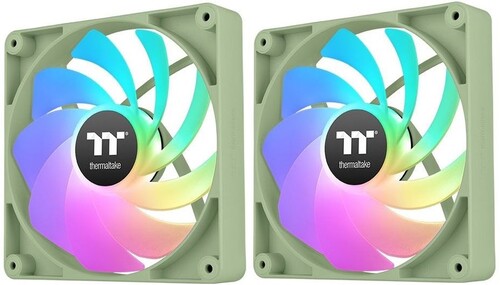 Купить Комплект реверсных вентиляторов Thermaltake CT120 Reverse ARGB Matcha Green [CL-F200-PL12MG-A] зеленый  5486451. Характеристики, отзывы и цены в Донецке