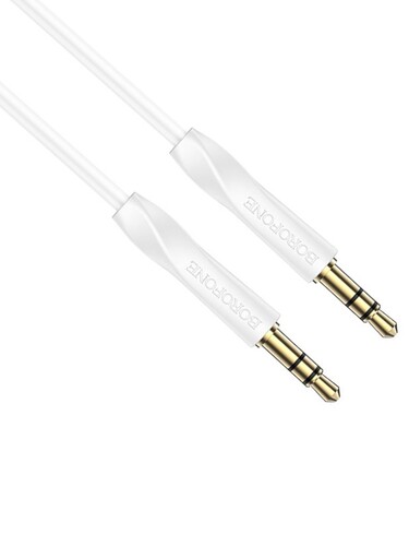 Купить Кабель   Borofone jack 3.5 мм - jack 3.5 мм белый  5474924. Характеристики, отзывы и цены в Донецке