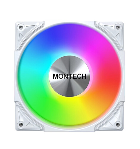 Купить Вентилятор Montech METAL PRO 12 ARGB PWM [MPAWH] белый  5620665. Характеристики, отзывы и цены в Донецке