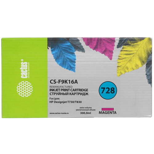Купить Картридж Cactus CS-F9K16A пурпурный  9914100. Характеристики, отзывы и цены в Донецке