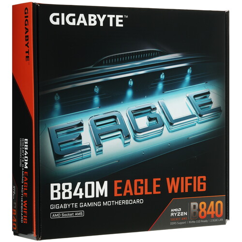Купить Материнская плата GIGABYTE B840M EAGLE WIFI6  5627088. Характеристики, отзывы и цены в Донецке