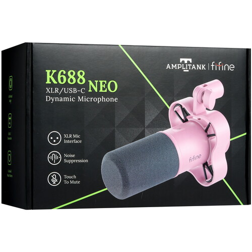 Купить Микрофон Fifine K688NEO розовый  5495610. Характеристики, отзывы и цены в Донецке