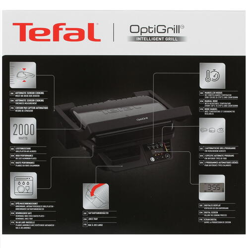 Купить Гриль Tefal Optigrill GC7P0810 черный  5433969. Характеристики, отзывы и цены в Донецке