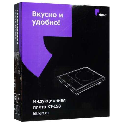 Купить Плита компактная электрическая Kitfort КТ-158 черный  9965036. Характеристики, отзывы и цены в Донецке