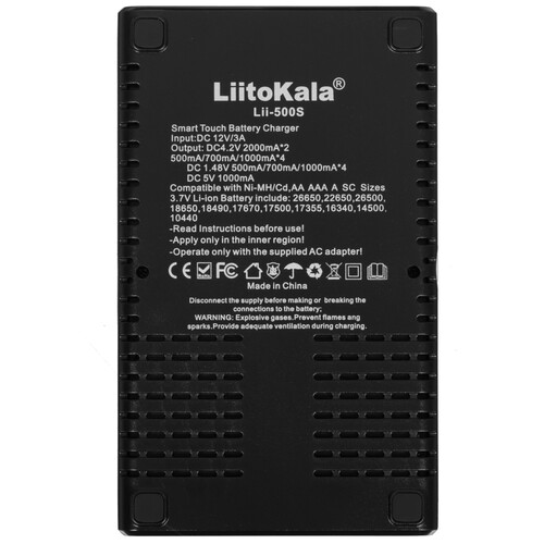 Купить Зарядное устройство LiitoKala Lii-500S EU+Carcable  9212374. Характеристики, отзывы и цены в Донецке