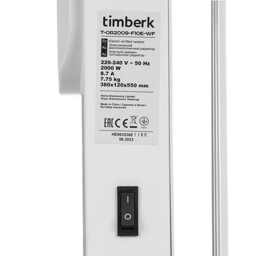 Купить Масляный обогреватель Timberk T-OR2009-F10E-WF белый  9109525. Характеристики, отзывы и цены в Донецке