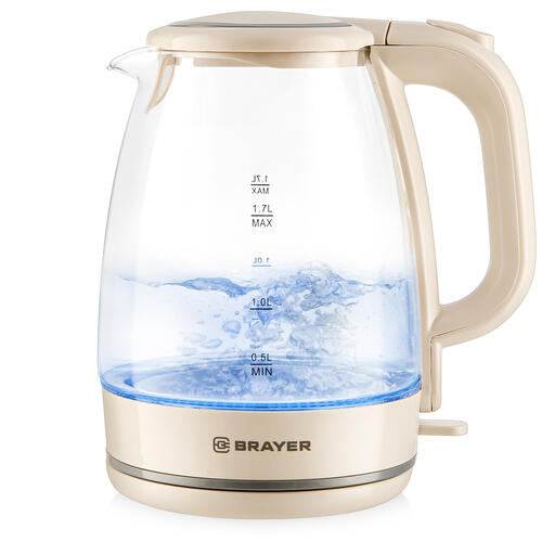 Купить Электрочайник Brayer BR1067 бежевый  9055902. Характеристики, отзывы и цены в Донецке