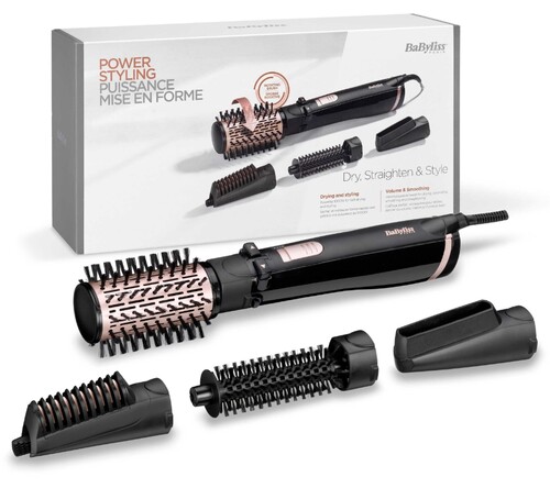Купить Фен-щетка BaByliss AS200ROE черный/розовый  9145166. Характеристики, отзывы и цены в Донецке