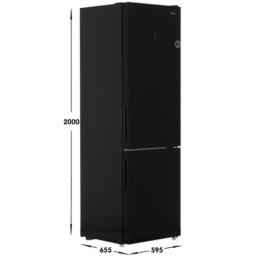 Купить Холодильник с морозильником   DEXP RF-CN350DMG/S черный  9136760. Характеристики, отзывы и цены в Донецке