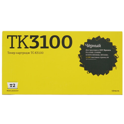 Купить Картридж лазерный T2 TC-K3100 черный  7939622. Характеристики, отзывы и цены в Донецке