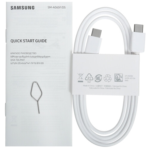 Купить 6.7" Смартфон Samsung Galaxy A06 128 ГБ голубой  5489212. Характеристики, отзывы и цены в Донецке
