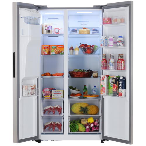 Купить Холодильник Side by Side  DEXP SBS4-57AMA серебристый  9059908. Характеристики, отзывы и цены в Донецке