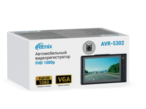 Купить Видеорегистратор RITMIX AVR-5302 + камера заднего вида  9303236. Характеристики, отзывы и цены в Донецке