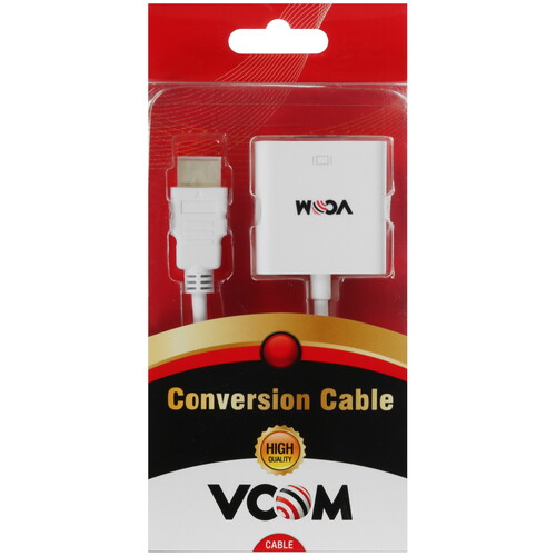 Купить Переходник однонаправленный VCOM HDMI - VGA, 0.2 м  5471571. Характеристики, отзывы и цены в Донецке