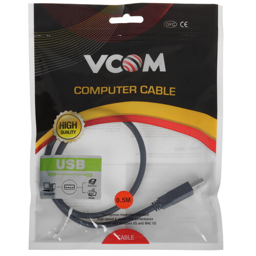 Купить Кабель VCOM USB 3.2 Gen 1 Type-A - USB 3.2 Gen 1 Type-A  5471499. Характеристики, отзывы и цены в Донецке