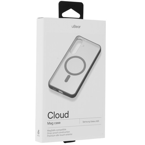 Купить Накладка  uBear Cloud Mag Case для Samsung Galaxy S25 серый/прозрачный  5617307. Характеристики, отзывы и цены в Донецке