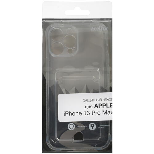 Купить Накладка  Aceline Pocket для Apple iPhone 13 Pro Max прозрачный  5088054. Характеристики, отзывы и цены в Донецке