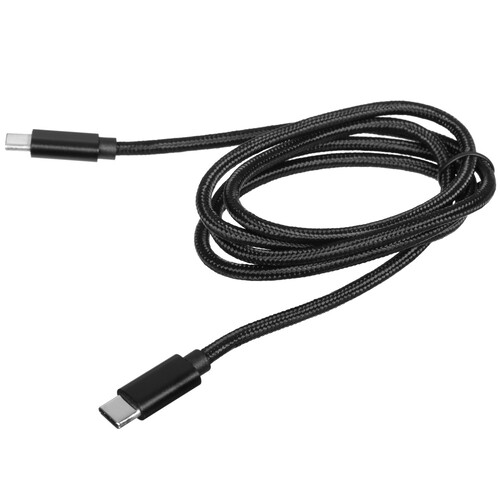 Купить Кабель круглый Атом USB Type-C - USB Type-C черный 1 м  5480093. Характеристики, отзывы и цены в Донецке