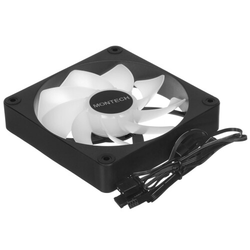 Купить Реверсный вентилятор Montech GF120R V2 ARGB  черный  5633036. Характеристики, отзывы и цены в Донецке