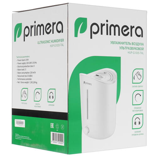 Купить Увлажнитель воздуха Primera HUP-G1035-TAL  9914670. Характеристики, отзывы и цены в Донецке