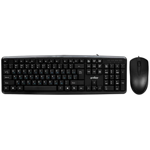 Купить Клавиатура+мышь  проводная  Aceline KM-1208U черный  5031313. Характеристики, отзывы и цены в Донецке