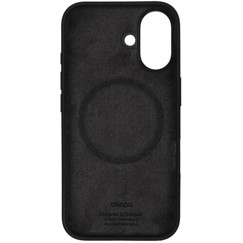 Купить Накладка  DEPPA Liquid Silicone для Apple iPhone 16 черный  5497468. Характеристики, отзывы и цены в Донецке