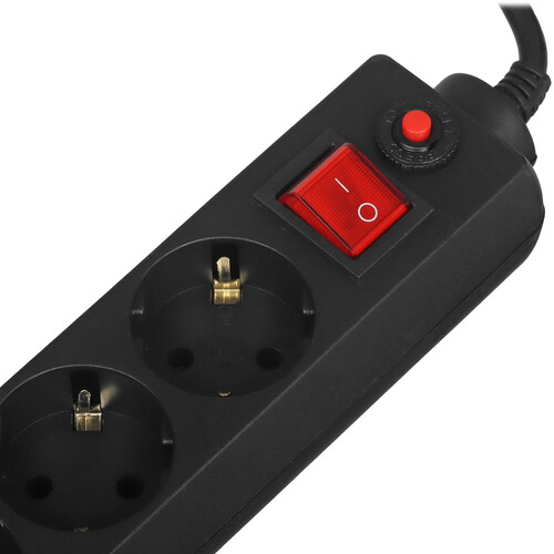 Купить Сетевой фильтр Perfeo POWER+ PF-PP-6/3.0-B черный  9172312. Характеристики, отзывы и цены в Донецке