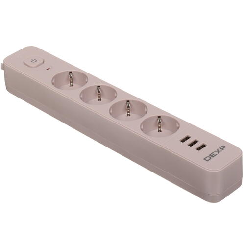 Купить Сетевой фильтр DEXP Intensity 418WU Beige бежевый  5419962. Характеристики, отзывы и цены в Донецке