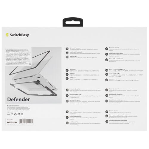 Купить 13.6" Накладка SwitchEasy Defender MacBook Protective Case прозрачный  9122471. Характеристики, отзывы и цены в Донецке