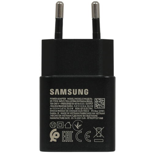 Купить Сетевое зарядное устройство Samsung EP-T1510 черный  4867553. Характеристики, отзывы и цены в Донецке